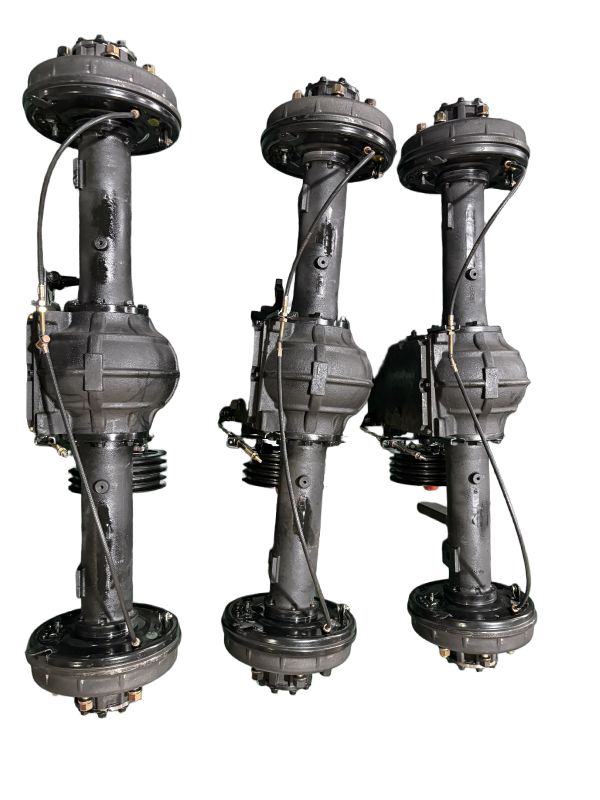 Rear axle assembly for farm tricycle